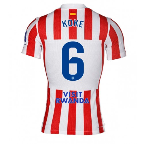 Atletico Madrid Koke #6 Replica Home Stadium Shirt 2025-26 Short Sleeve
